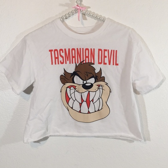 Looney Tunes Tasmanian Devil White Graphic Tee - Picture 2 of 4
